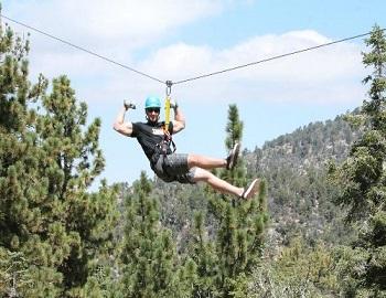 Tree Ziplining in Big Bear