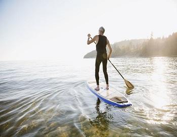 Paddleboarding on Big Bear Lake