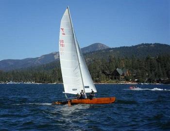 Sailing on Big Bear Lake