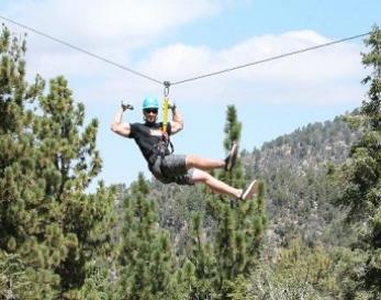 Tree Ziplining in Big Bear Tree Ziplining in Big Bear