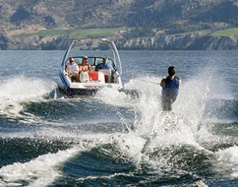 Waterskiing on Big Bear Lake